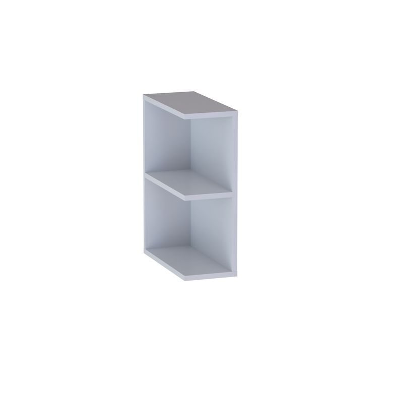 Meuble complément sous-vasque, 2 niches ouvertes, H.60 cm, décor verni laqué FORMEO