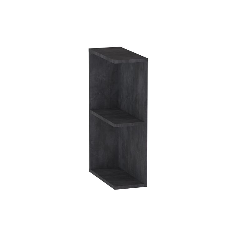 Meuble complément sous-vasque, 2 niches ouvertes, H.75 cm, décor naturel FORMEO