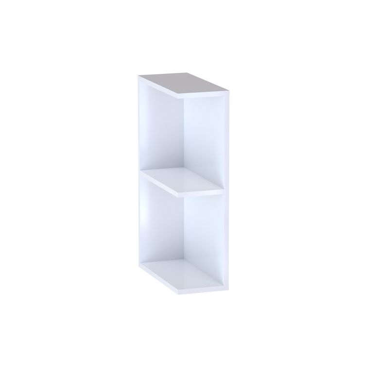 Meuble complément sous-vasque, 2 niches ouvertes H.75 cm, décor verni laqué FORMEO