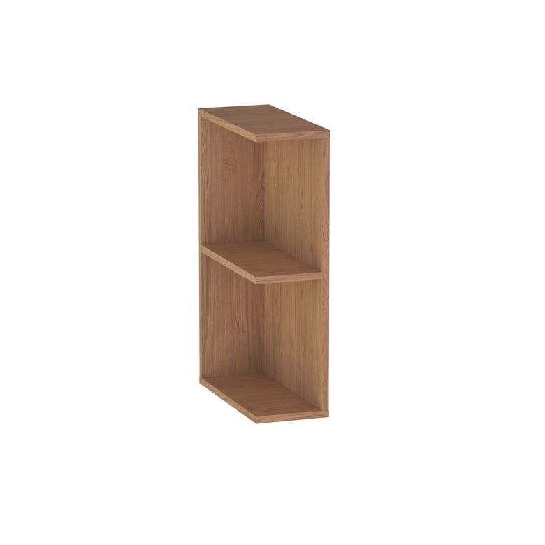 Meuble complément sous-vasque, 2 niches ouvertes, H.75 cm, décor naturel FORMEO