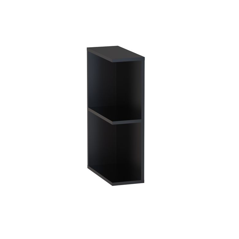 Meuble complément sous-vasque, 2 niches ouvertes H.75 cm, décor verni laqué FORMEO