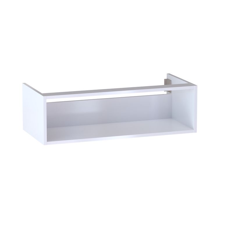 Meuble sous-vasque L.100 cm, niche, décor verni laqué FORMEO