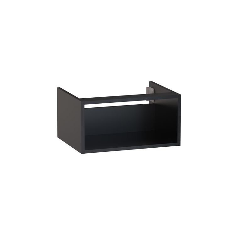 Meuble sous-vasque L.60 cm, niche, décor verni laqué FORMEO