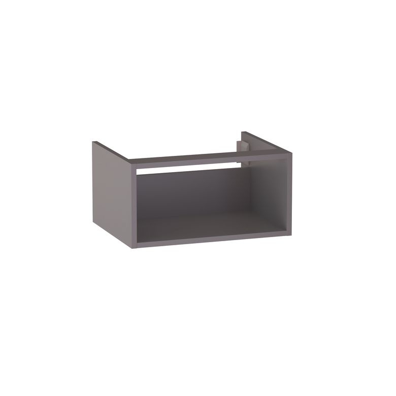 Meuble sous-vasque L.60 cm, niche, décor verni laqué FORMEO