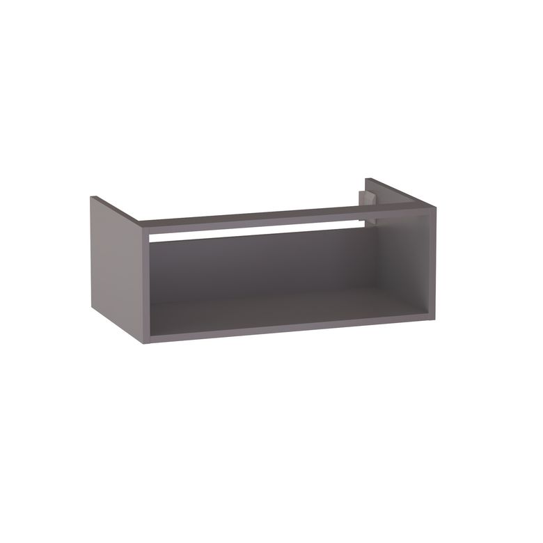 Meuble sous-vasque L.80 cm, niche, décor verni laqué FORMEO
