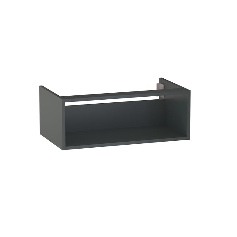 Meuble sous-vasque L.80 cm, niche, décor verni laqué FORMEO