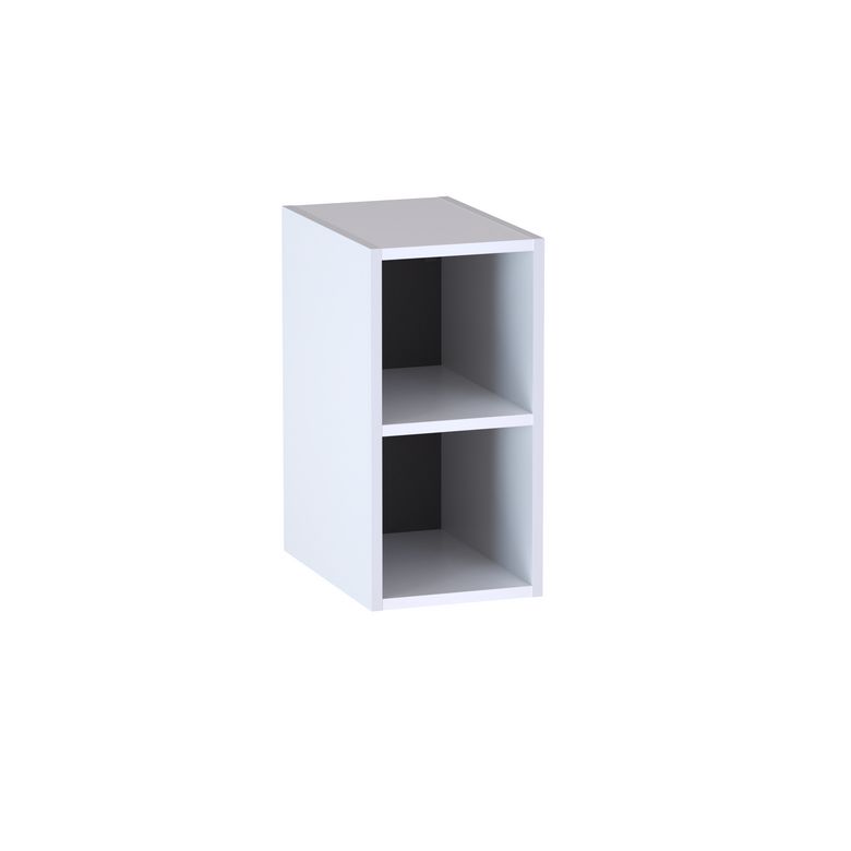Meuble complément sous-vasque, 2 niches, H.60 cm, décor verni laqué FORMEO