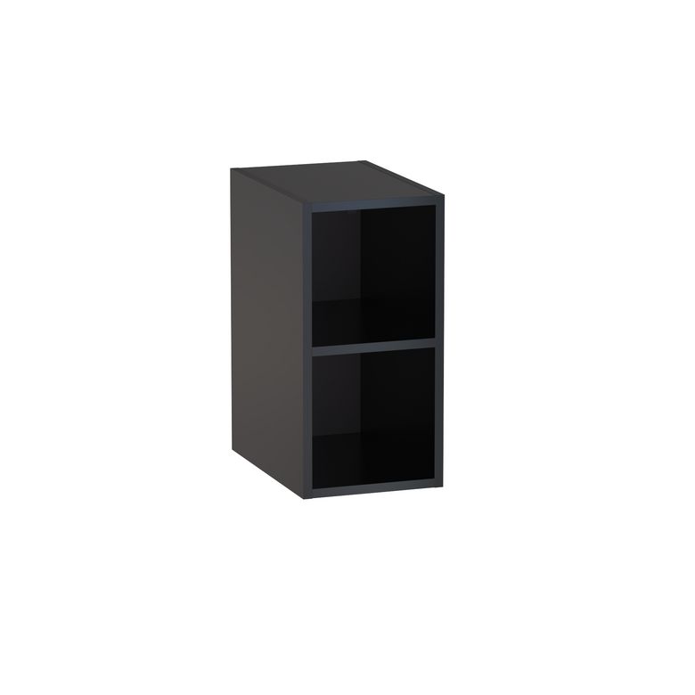 Meuble complément sous-vasque, 2 niches, H.60 cm, décor verni laqué FORMEO