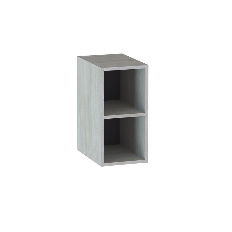 Meuble complément sous-vasque, 2 niches, H.60 cm, décor naturel FORMEO