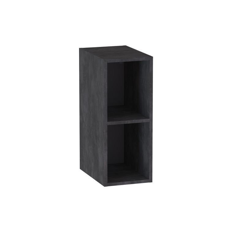 Meuble complément sous-vasque, 2 niches, H.75 cm, décor naturel FORMEO