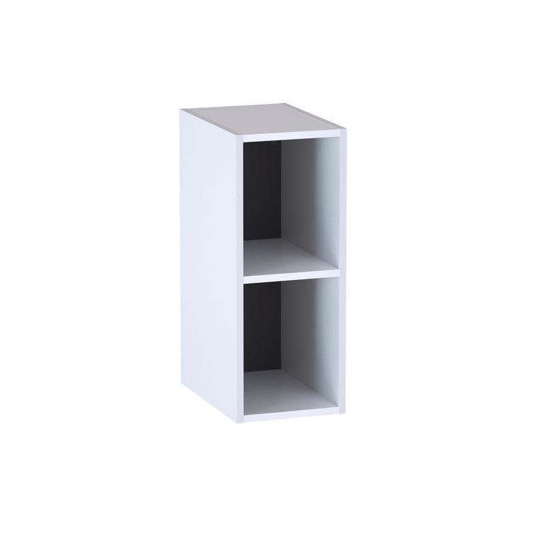 Meuble complément sous-vasque, 2 niches H.75 cm, décor verni laqué FORMEO