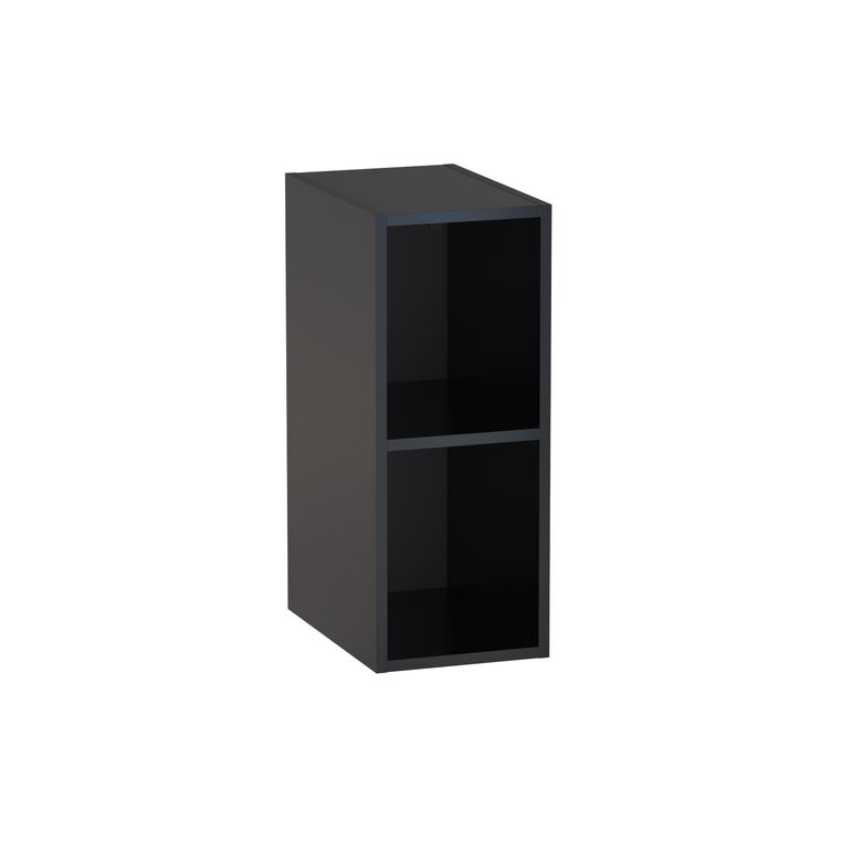 Meuble complément sous-vasque, 2 niches H.75 cm, décor verni laqué FORMEO