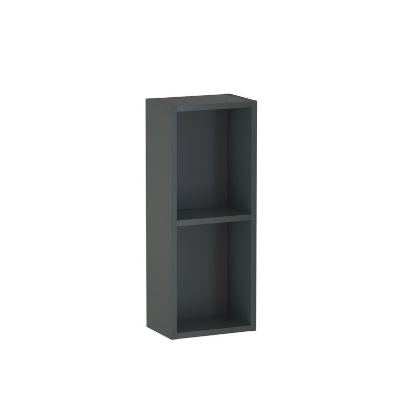 Meuble haut de salle de bains 2 niches, décor verni laqué FORMEO