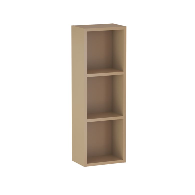 Meuble haut de salle de bains 3 niches, décor verni laqué FORMEO