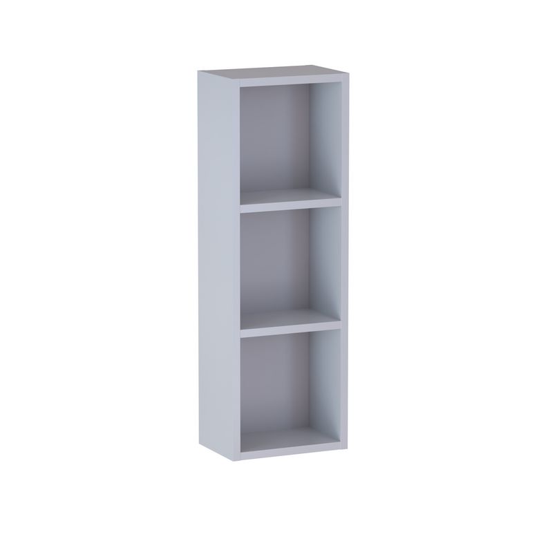 Meuble haut de salle de bains 3 niches, décor verni laqué FORMEO
