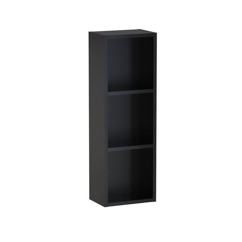 Meuble haut de salle de bains 3 niches, décor verni laqué FORMEO