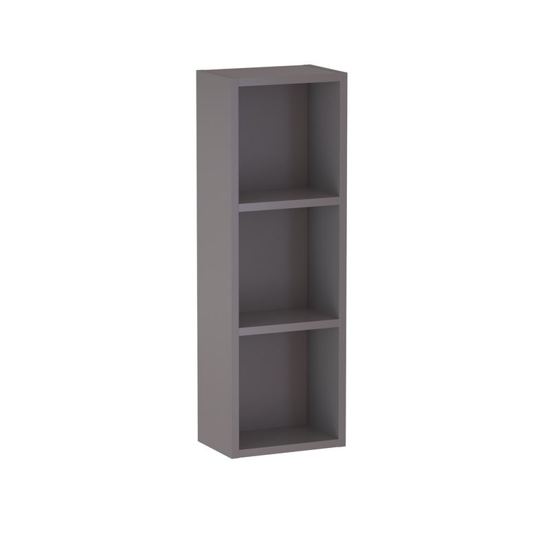 Meuble haut de salle de bains 3 niches, décor verni laqué FORMEO