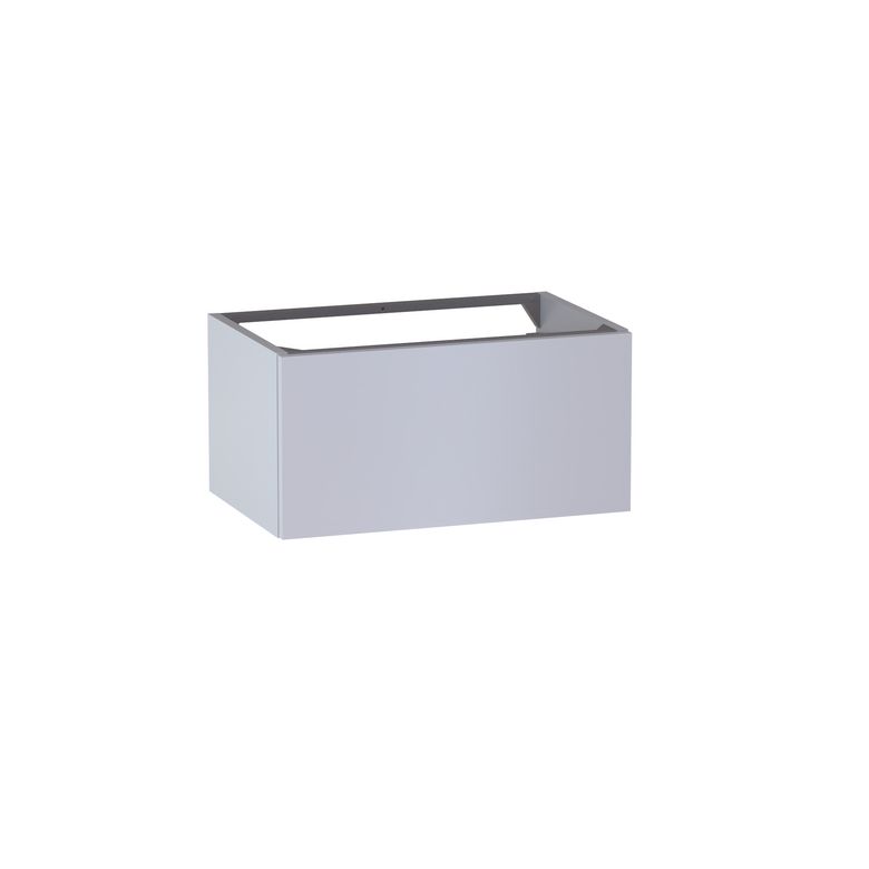 Meuble sous-vasque gain de place L.60 cm, 1 tiroir, décor verni laqué FORMEO