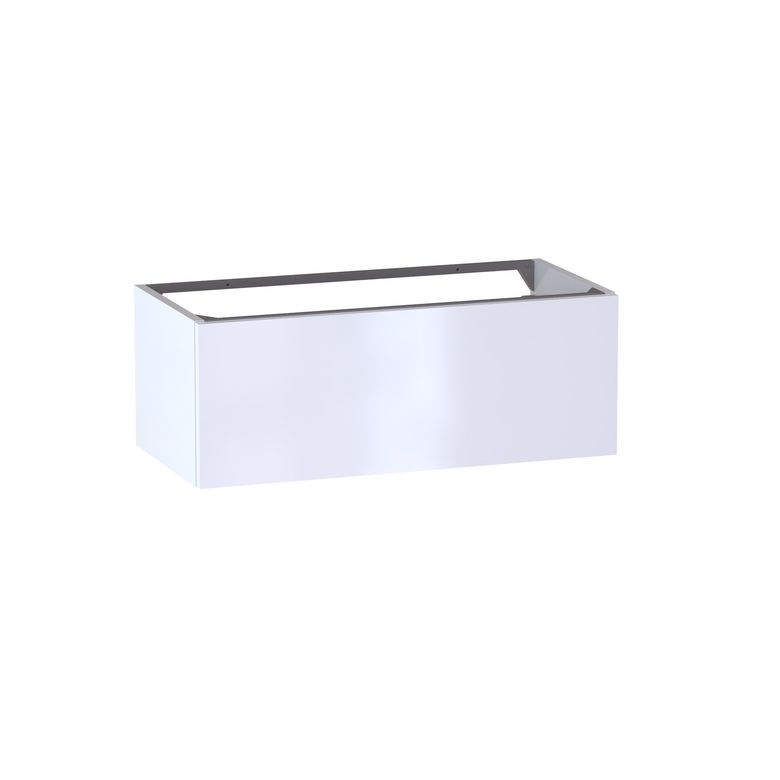 Sous vasque 1 tiroir gain de place Formeo blanc brillant P H30xL80xP38.5 Main Image