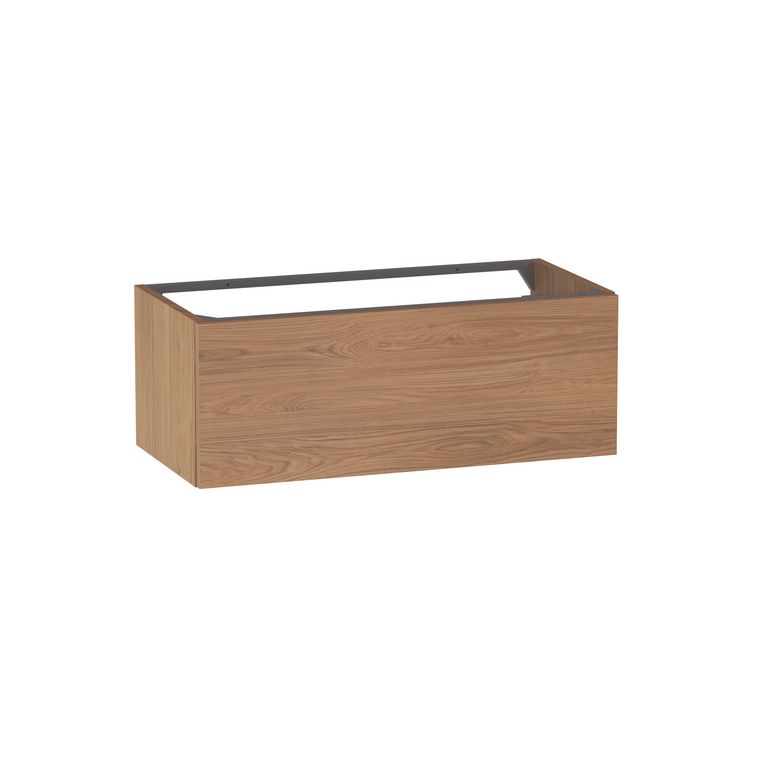 Sous vasque 1 tiroir gain de place Formeo chene casella naturel P H30xL80xP38.5 Main Image
