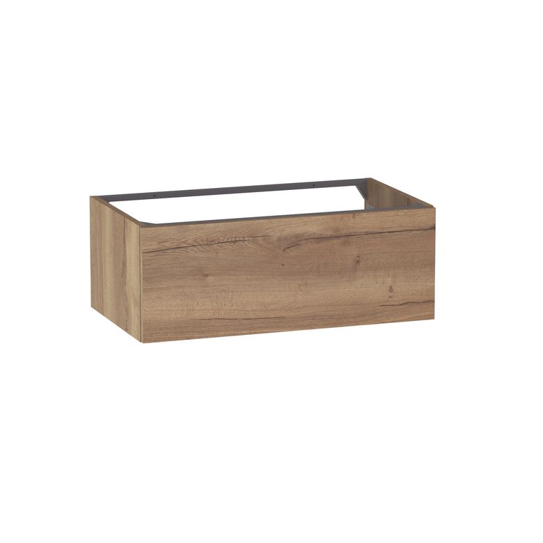 Meuble sous-vasque L.80 cm, 1 tiroir, décor naturel FORMEO