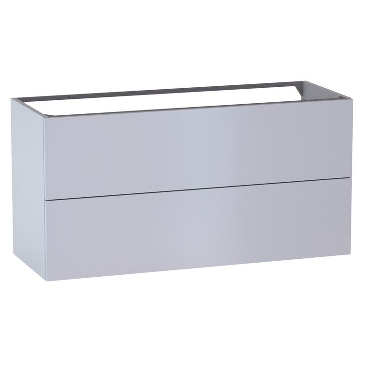 Meuble sous-vasque L.120 cm, 2 tiroirs, décor verni laqué FORMEO