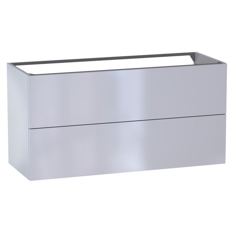 Meuble sous-vasque L.120 cm, 2 tiroirs, décor verni laqué FORMEO