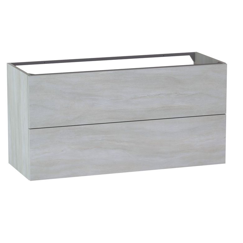 Sous vasque 2 tiroirs Formeo travertin P H60xL120xP45.5 Main Image