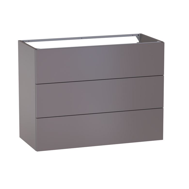 Sous vasque 3 tiroirs Formeo tabac mat P H75xL100xP45.5 Main Image