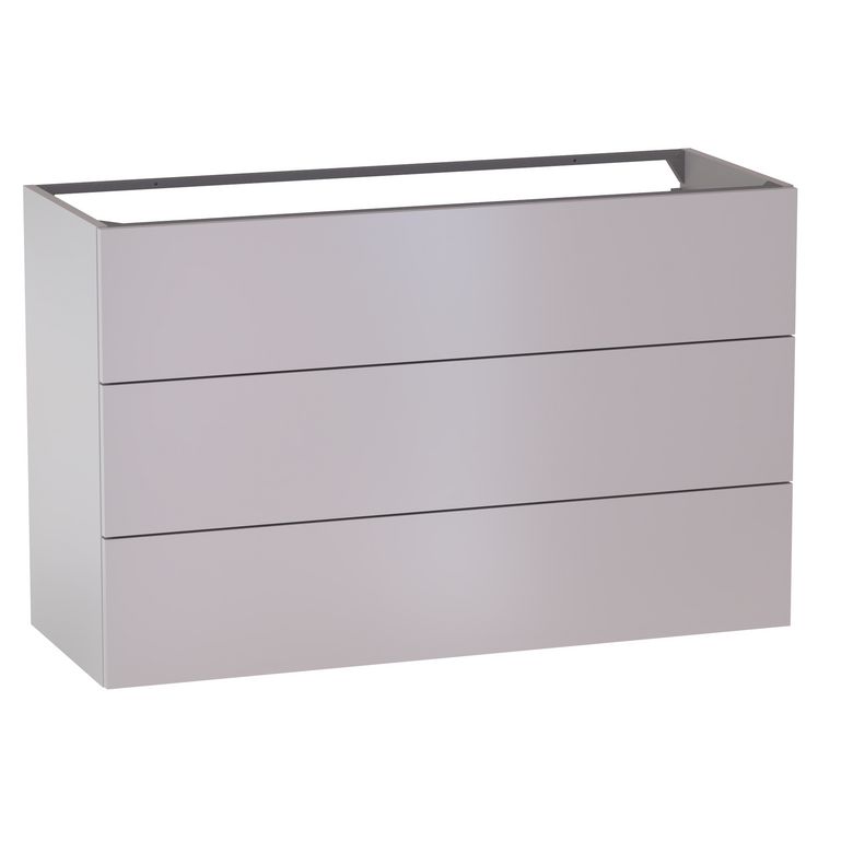 Sous vasque 3 tiroirs Formeo ivoire P H75xL120xP45.5 Main Image
