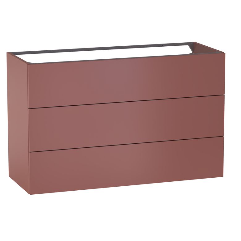 Sous vasque 3 tiroirs Formeo terra P H75xL120xP45.5 Main Image