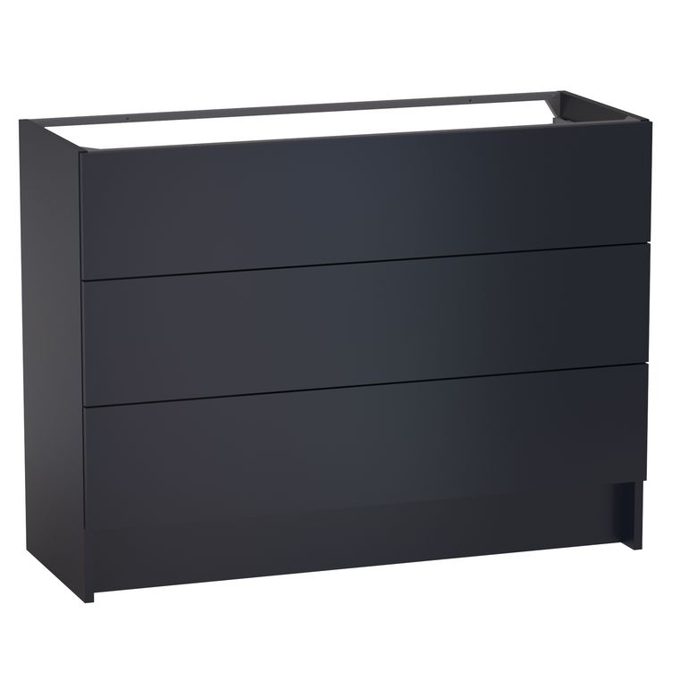 Meuble sous vasque reposant L.120 cm, 3 tiroirs, décor uni FORMEO