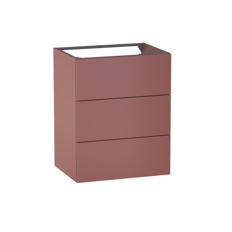 Sous vasque 3 tiroirs Formeo terra P H75xL60xP45.5 Main Image