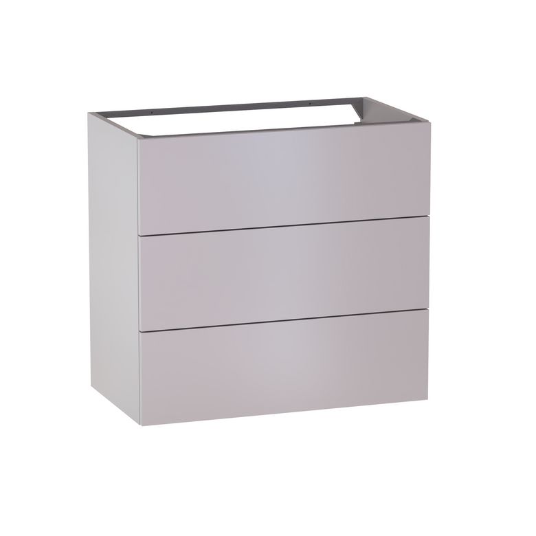 Sous vasque 3 tiroirs Formeo ivoire P H75xL80xP45.5 Main Image