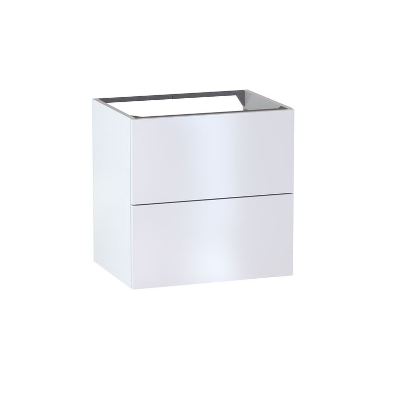 Meuble sous-vasque L.60 cm, 2 tiroirs, décor uni FORMEO