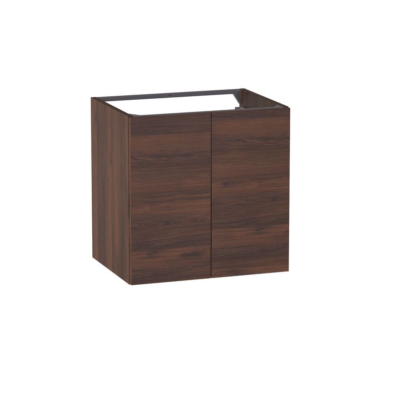Meuble sous-vasque L.60 cm, 2 portes, décor naturel FORMEO