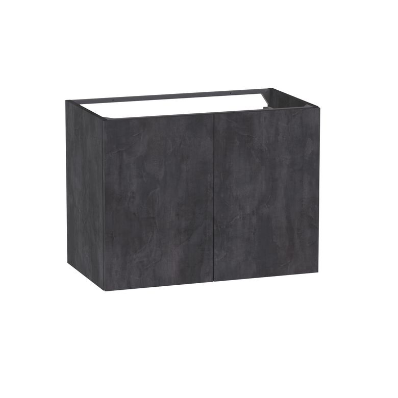 Sous vasque 2 portes Formeo ardoise anthracite P H60xL80xP45.5 Main Image