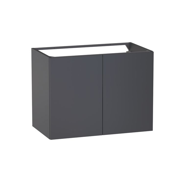 Meuble sous-vasque L.80 cm, 2 portes, décor uni FORMEO