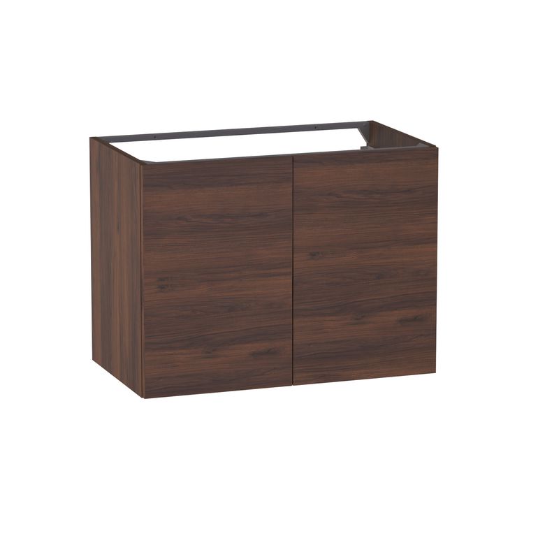 Meuble sous-vasque L.80 cm, 2 portes, décor naturel FORMEO