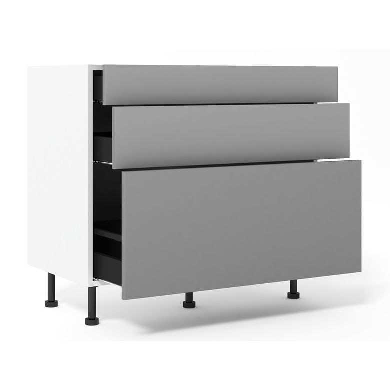 Meuble Bas 1 casserolier + 2 tiroirs-Lapeyre