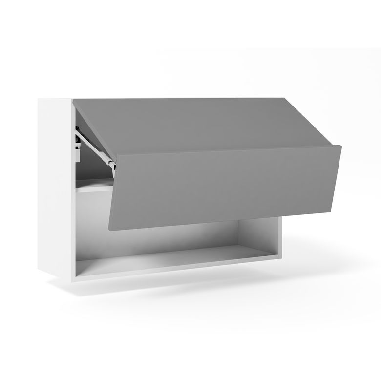 Meuble haut de cuisine 2 portes pliantes, 1 tablette