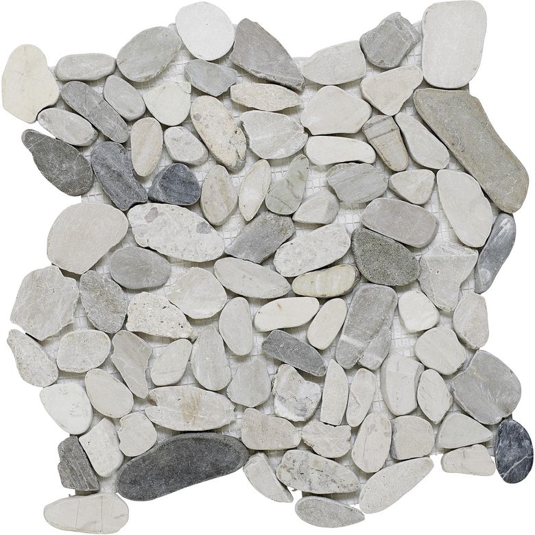 Mosaïque TALISMAN galets sur trame encastrable 30x30 aspect naturel Main Image