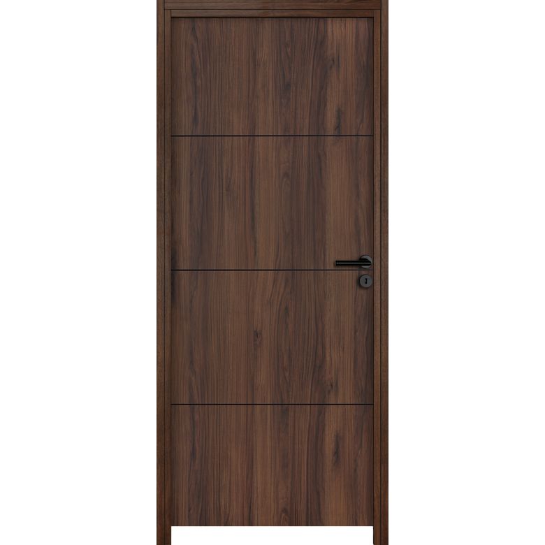 Bloc-porte ROXIE fin de chantier inserts noir