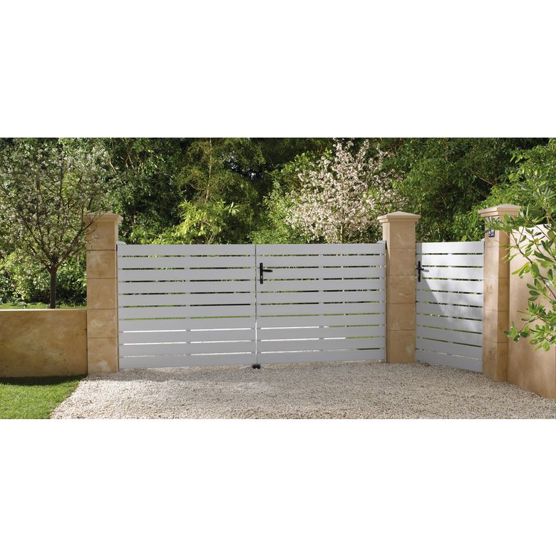 Portail battant PVC Luz - Extérieur