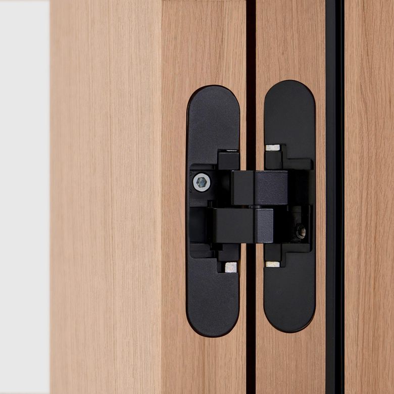 Bloc-porte QUADRAL grand vitrage *** dépoli Chêne plaqué-Lapeyre