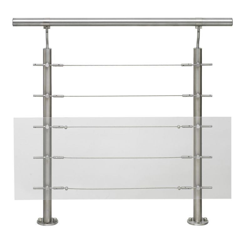 Balustrade intérieure en inox Inoxia avec tubes 6 - Lapeyre