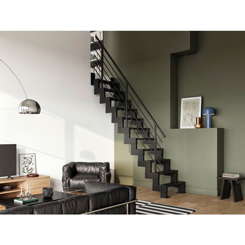 Escalier LEEDS droit gain de place-Lapeyre