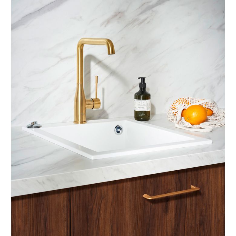 Plan de travail stratifié MARBRE P.65 x Ep.38 mm  -Lapeyre