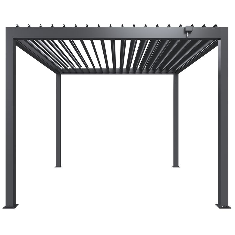 Pergola bioclimatique autoportante aluminium/acier Atlas | Lapeyre