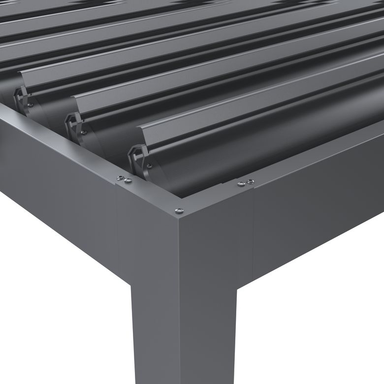 Pergola bioclimatique autoportante aluminium/acier Atlas | Lapeyre